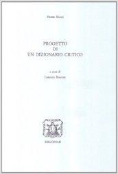 Progetto di un dizionario critico