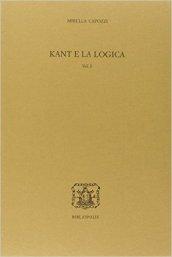 Kant e la logica: 1