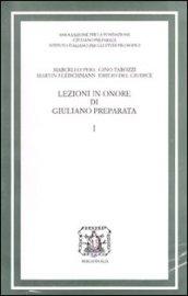 Lezioni in onore di Giuliano Preparata: 1