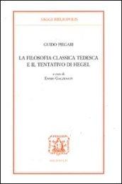 La filosofia classica tedesca e il tentativo di Hegel