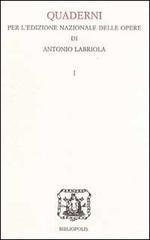 Quaderno per l'edizione nazionale delle opere di Antonio Labriola