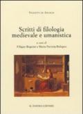 Scritti di filologia medievale e umanistica