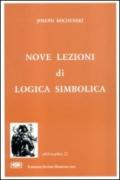 Nove lezioni di logica simbolica