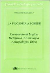 La filosofia a schede. Compendio di logica