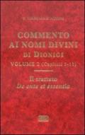 Commento ai nomi divini di Dionigi. 2.