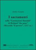 I sacramenti nelle «Costituzioni sinodali» di Richard «The Poor» (Riccardo «Il Povero») (1217)