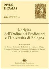 L'origine dell'Ordine dei predicatori e l'Università di Bologna