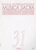 Rivista internazionale di musica sacra (2010). Vol. 2