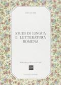 Studi di lingua e letteratura romena