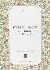 Studi di lingua e letteratura romena