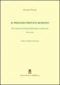 Il processo privato romano: 3\1