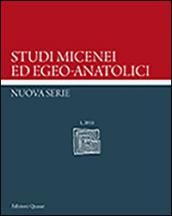 Studi micenei ed egeo-anatolici. 1.