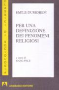 Per una definizione dei fenomeni religiosi