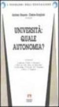 Università: quale autonomia?