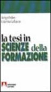 La tesi in scienze della formazione