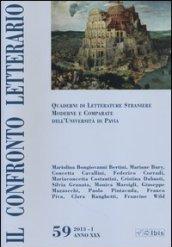 Il confronto letterario. Quaderni di letterature straniere moderne e comparate dell'Università di Pavia. 59.