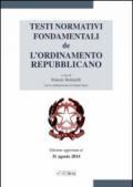 Testi normativi fondamentali de l'Ordinamento republicano