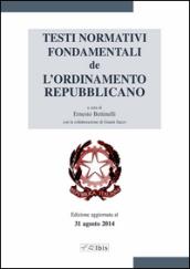 Testi normativi fondamentali de l'Ordinamento republicano