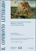 Il confronto letterario. Quaderni di letterature straniere moderne e comparate dell'Università di Pavia. Supplemento: 63