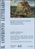 Il confronto letterario. Quaderni di letterature straniere moderne e comparate dell'Università di Pavia. Supplemento: 65