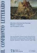 Il confronto letterario. Quaderni di letterature straniere moderne e comparate dell'Università di Pavia (2019). Vol. 73