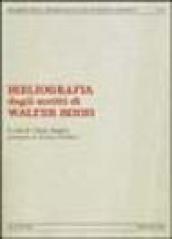 Bibliografia degli scritti di Walter Binni