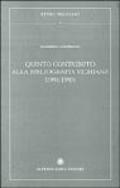 Quinto contributo alla bibliografia vichiana (1991-1995)