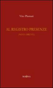 Al registro presenze (nota breve)