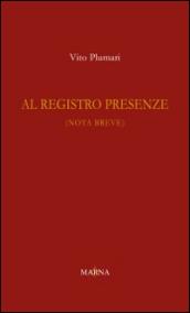 Al registro presenze (nota breve)