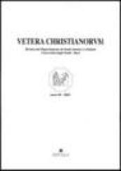 Vetera christianorum. Rivista del Dipartimento di studi classici e cristiani dell'Università degli studi di Bari (2003). 1.