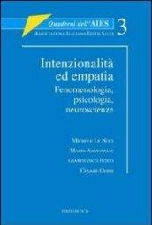 Intenzionalità ed empatia. Fenomenologia, psicologia, neuroscienze