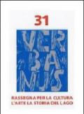 Verbanus. Rivista per la cultura, l'arte, la storia del lago (2010). Vol. 31