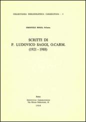 Scritti di p. Ludovico Saggi (1921-1988)