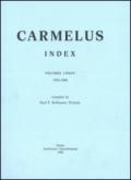 Carmelus. Index volumes (1954-1988)