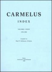 Carmelus. Index volumes (1954-1988)