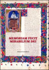 Memoriam fecit mitabilium dei. Scritti in onore di Emanuele Boaga