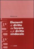 Elementi di diritto del lavoro e sindacale