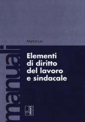 Elementi di diritto del lavoro e sindacale