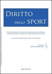 Diritto dello sport (2009). Vol. 2-3