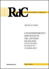 L' inadempimento importante nel sistema francese. Uno studio di diritto comparato