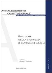 Politiche della sicurezza e autonomie locali