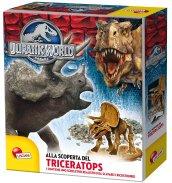 Scopri triceratopo. Jurassic world. Con gadget