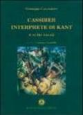 Cassirer interprete di Kant e altri saggi