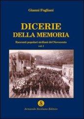 Dicerie della memoria. 1.