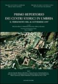 Primo repertorio dei centri storici in Umbria. Il terremoto del 26 settembre 1997