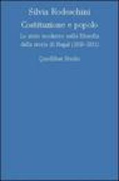 Costituzione e popolo. Lo stato moderno nella filosofia della storia di Hegel (1818-1831)