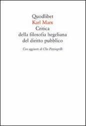 Critica della filosofia hegeliana del diritto pubblico