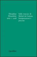 Discipline filosofiche (2008). 1.Sulla «traccia» di Michel de Certeau.