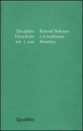 Discipline filosofiche (2011). 2.Bernard Bolzano e la tradizione filosofica