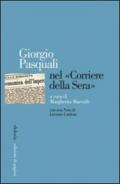 Giorgio Pasquali nel «Corriere della Sera»